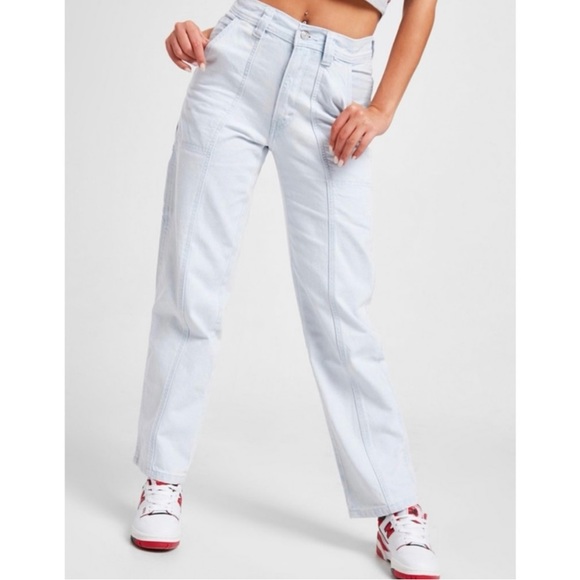NEW Levi’s ‘94 Baggy Carpenter Light Wash‎ Straight Leg Loose Fit Jeans Women 30 - Picture 1 of 6